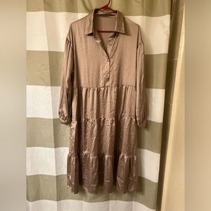 NWOT. Satin Dress